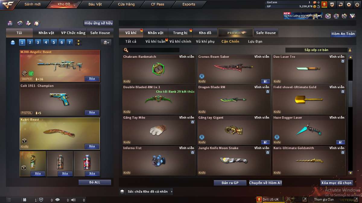 shop acc cf uy tin gia re